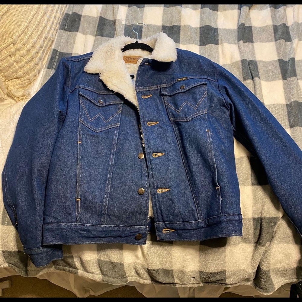 Wrangler Vintage Denim Sherpa Jacket